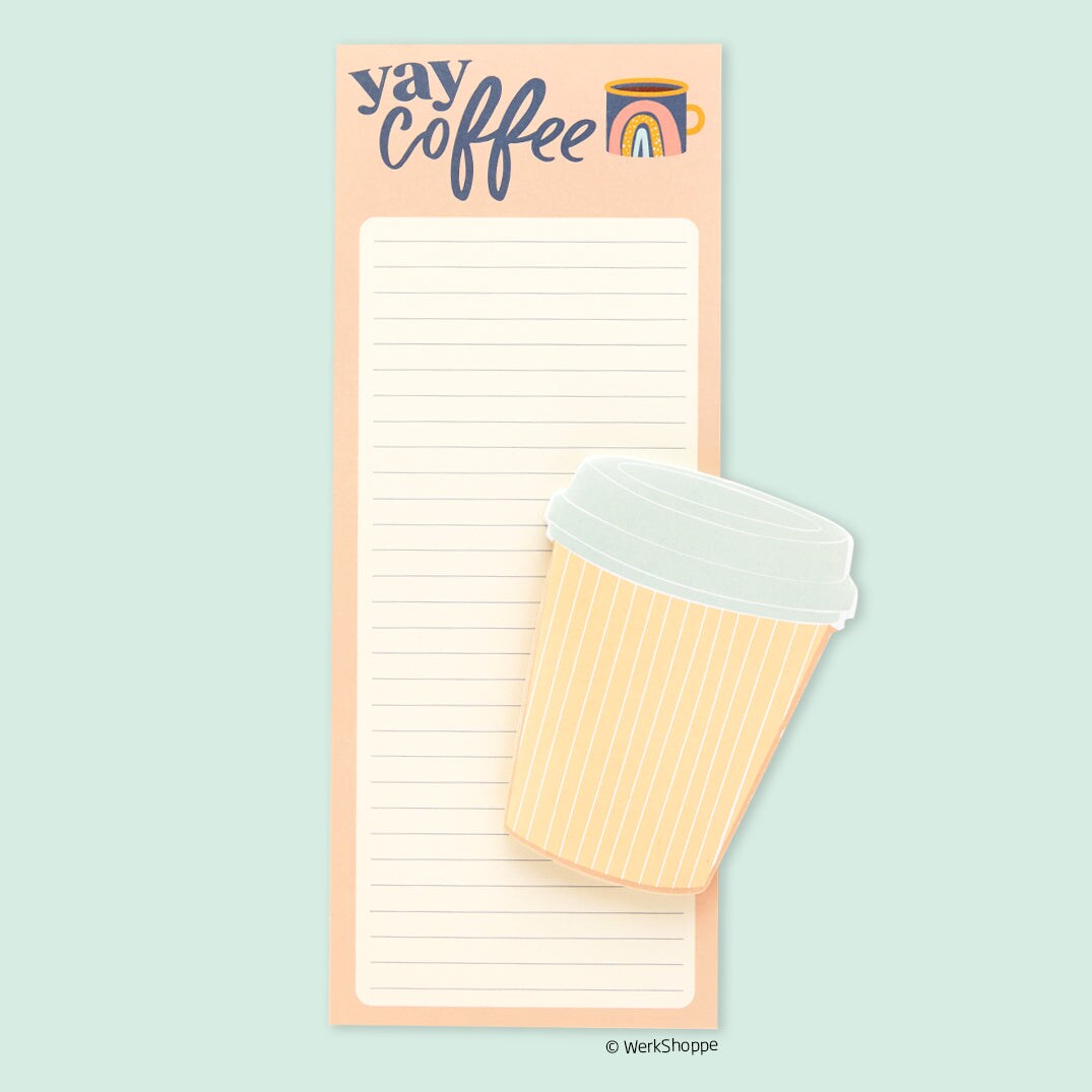 But First Coffee Magnetic Pad Set, To Do List and Grocery List Notepad