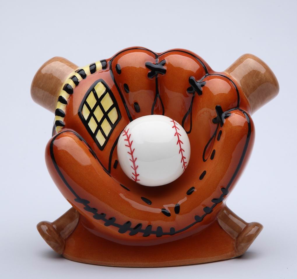 Ceramic Baseball Theme Piggy Bank, Home D&#xE9;cor, Gift for Him, Gift for Dad, Gift for Son, Kid&#x27;s Room Decor, Game Room Decor