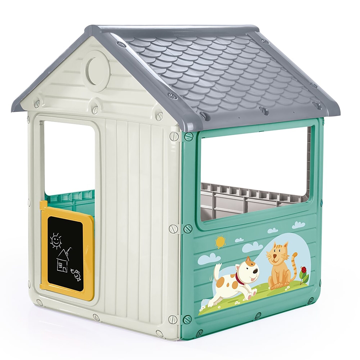 Dolu My First House White Green Playhouse Indoor Outdoor Toy Cat Dog Decal Waterproof Durable Imaginative Play Toddler Kids Age 2 Michaels