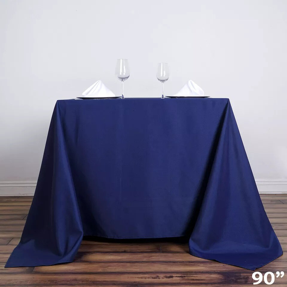 6 pcs 90x90" SQUARE Polyester Tablecloths Wedding Party Supply