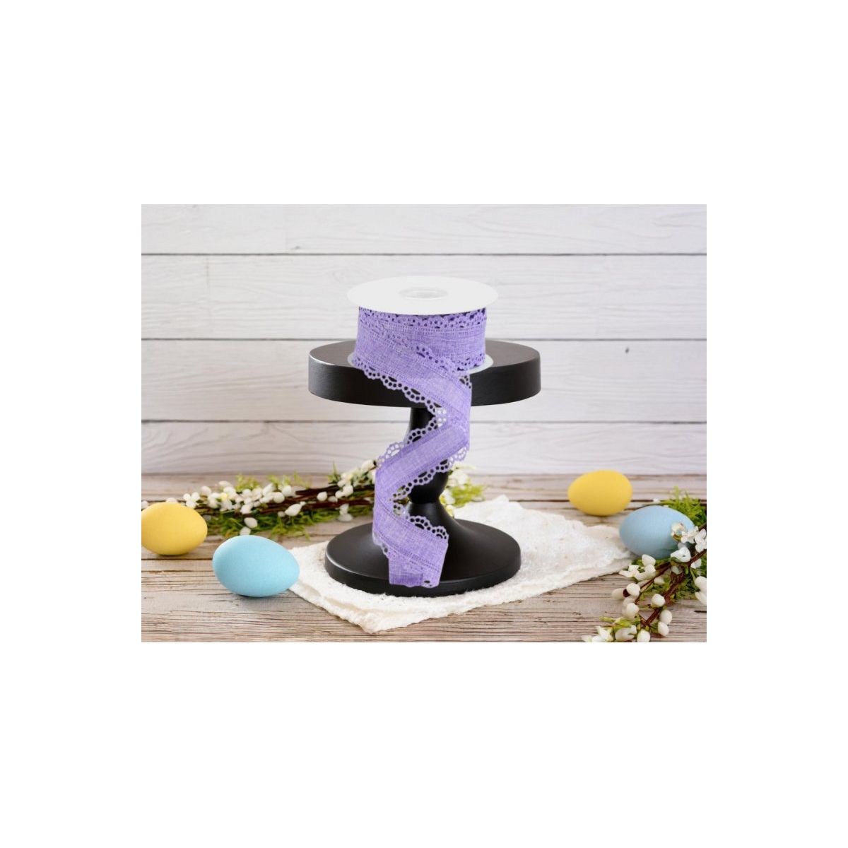 1.5&#x22; Scalloped Edge Ribbon: Lavender (10 Yard)