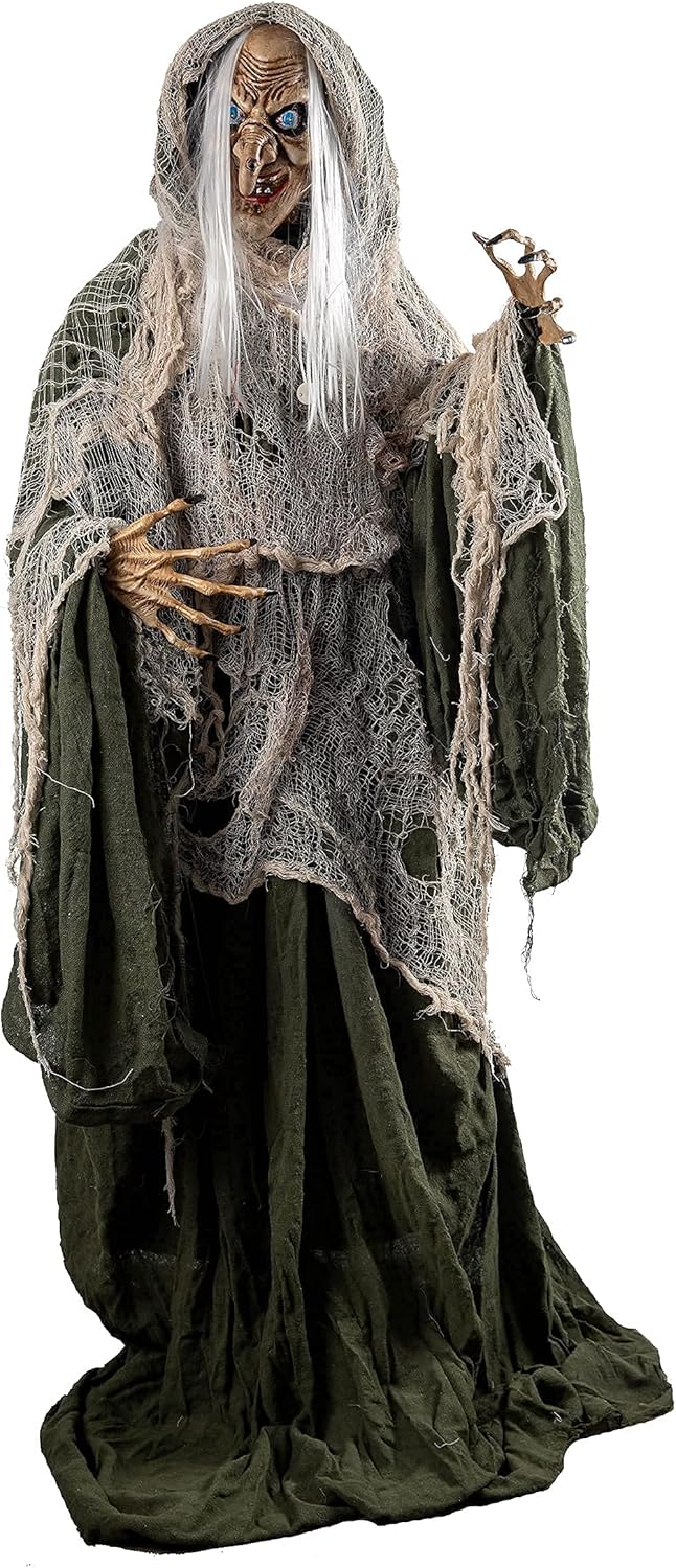 67&#x22; Halloween Animatronics Witch Decorations