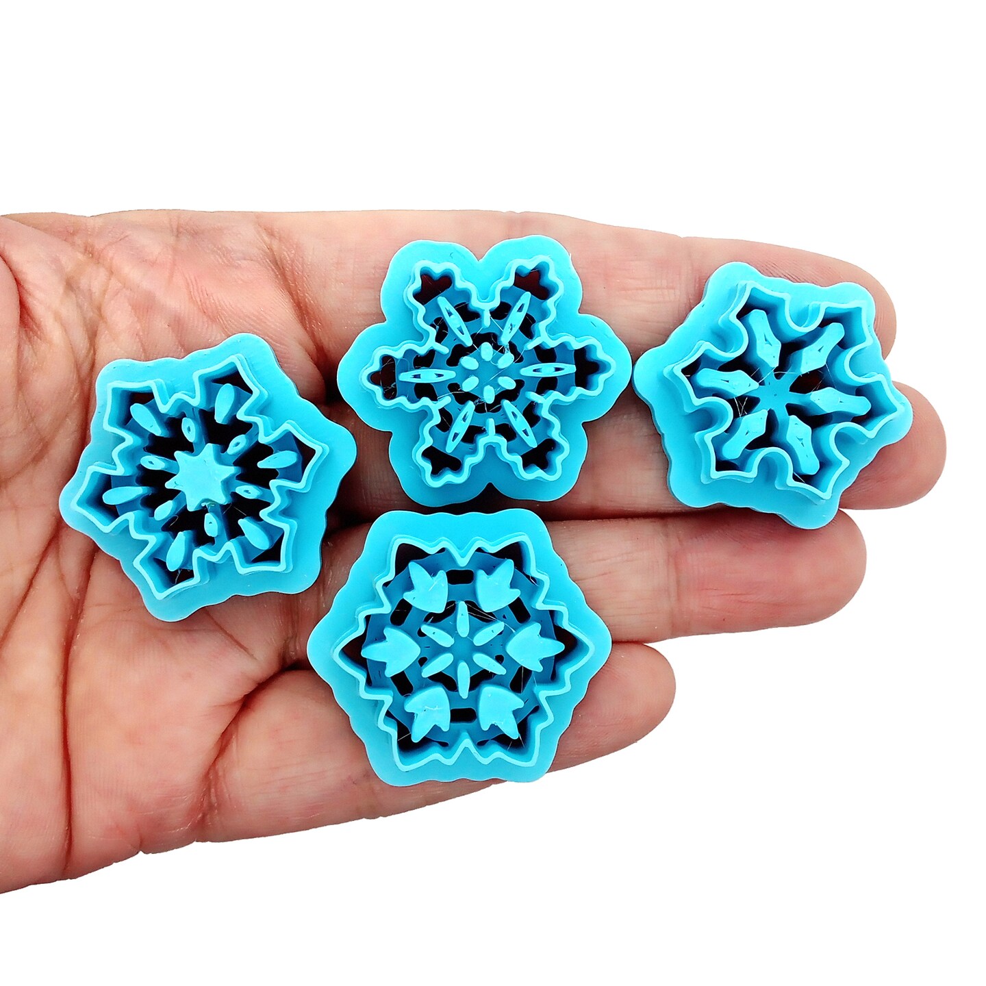Small Snowflake Clay Cutters, 4 pc, Adorabilities