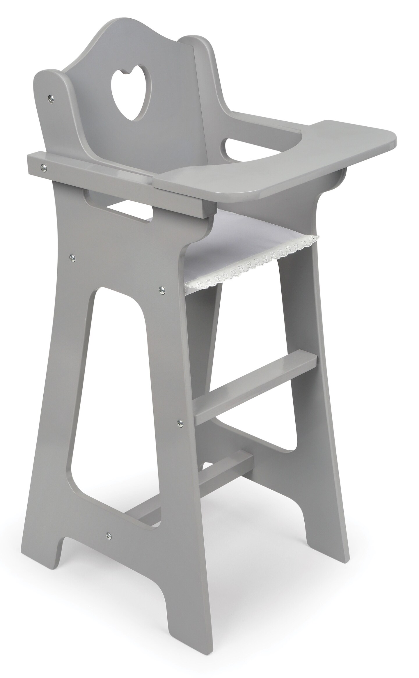 Badger Basket Doll High Chair - Executive Gray