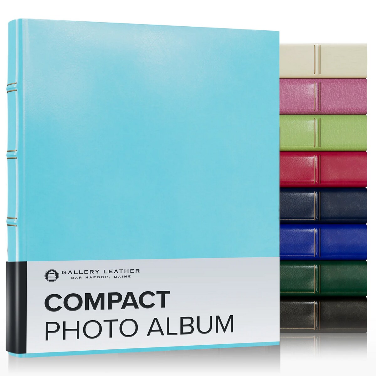 Gallery Leather Compact Photo Album 4x6-3 Ring Binder Photo Album