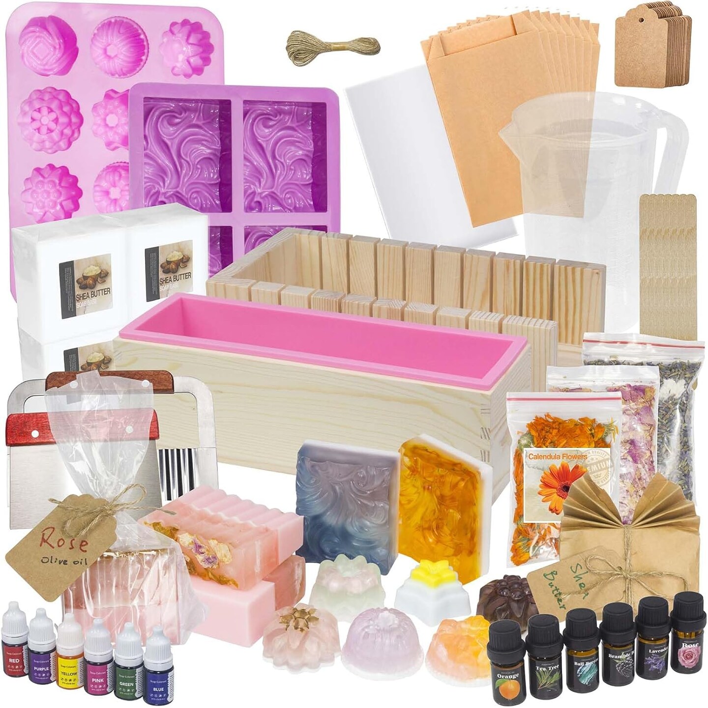 Soap Making Kit for Adults and Kids (White) 12 x 10 x 5 inches