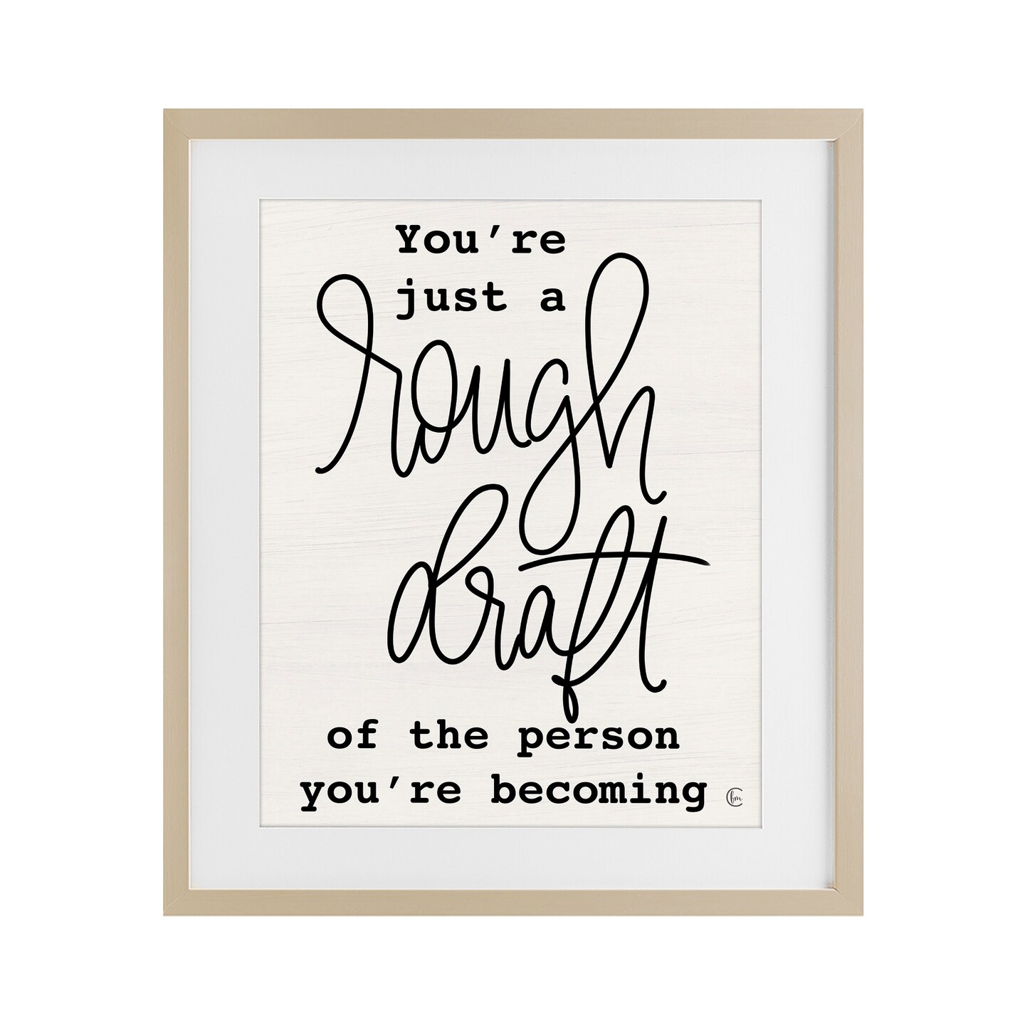 Stupell Industries Rough Draft Of Person Framed Print Under Glass, design by Fearfully Made Creations