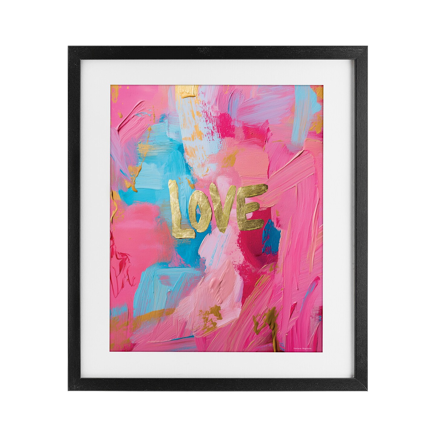 Stupell Industries Glam Love In Motion Framed Print Under Glass, design by Svetlana Aleynikova