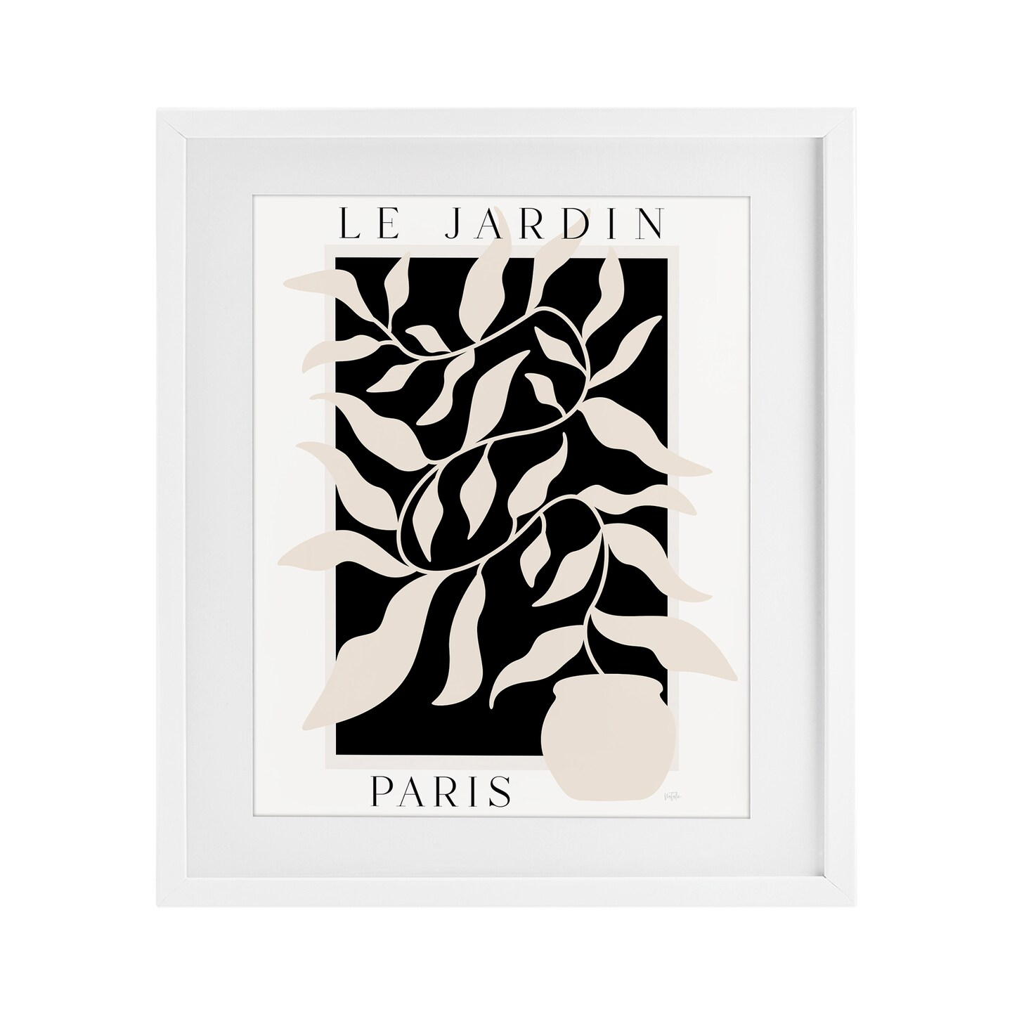 Stupell Industries Le Jardin Paris Botanicals Framed Print Under Glass, design by Natalie Carpentieri