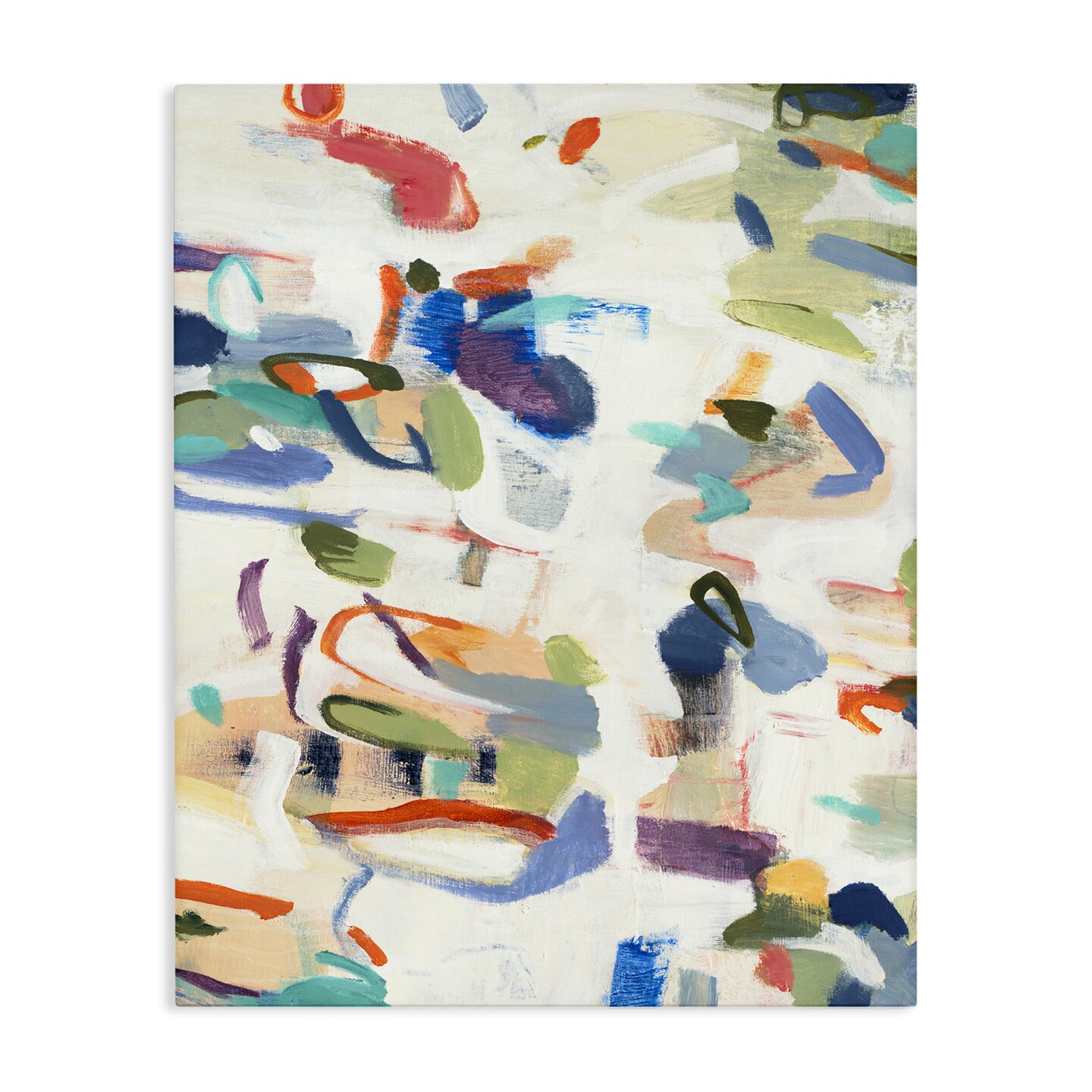 Stupell Industries Expressive Composition Brushstrokes Canvas, design by Lisa Ridgers