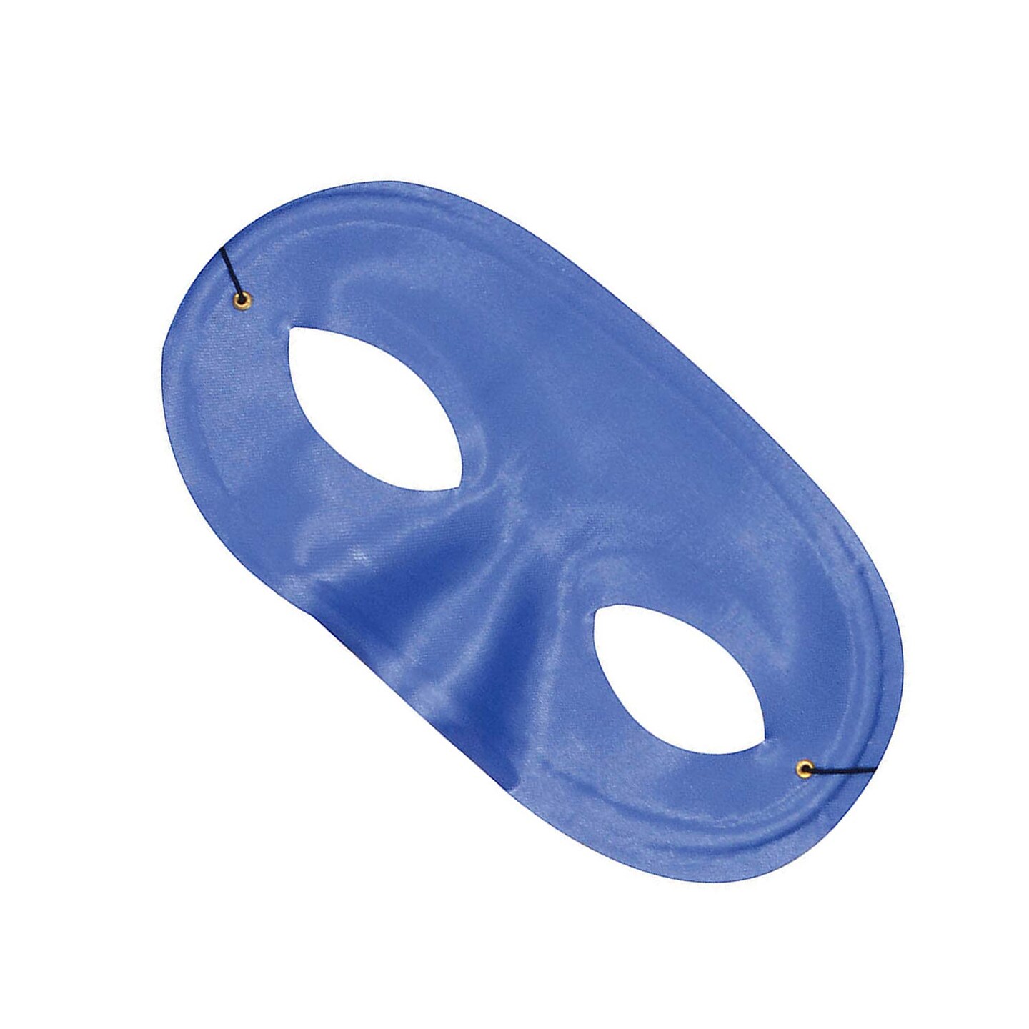 Half Domino Blue Mask Satin with Elastic Band