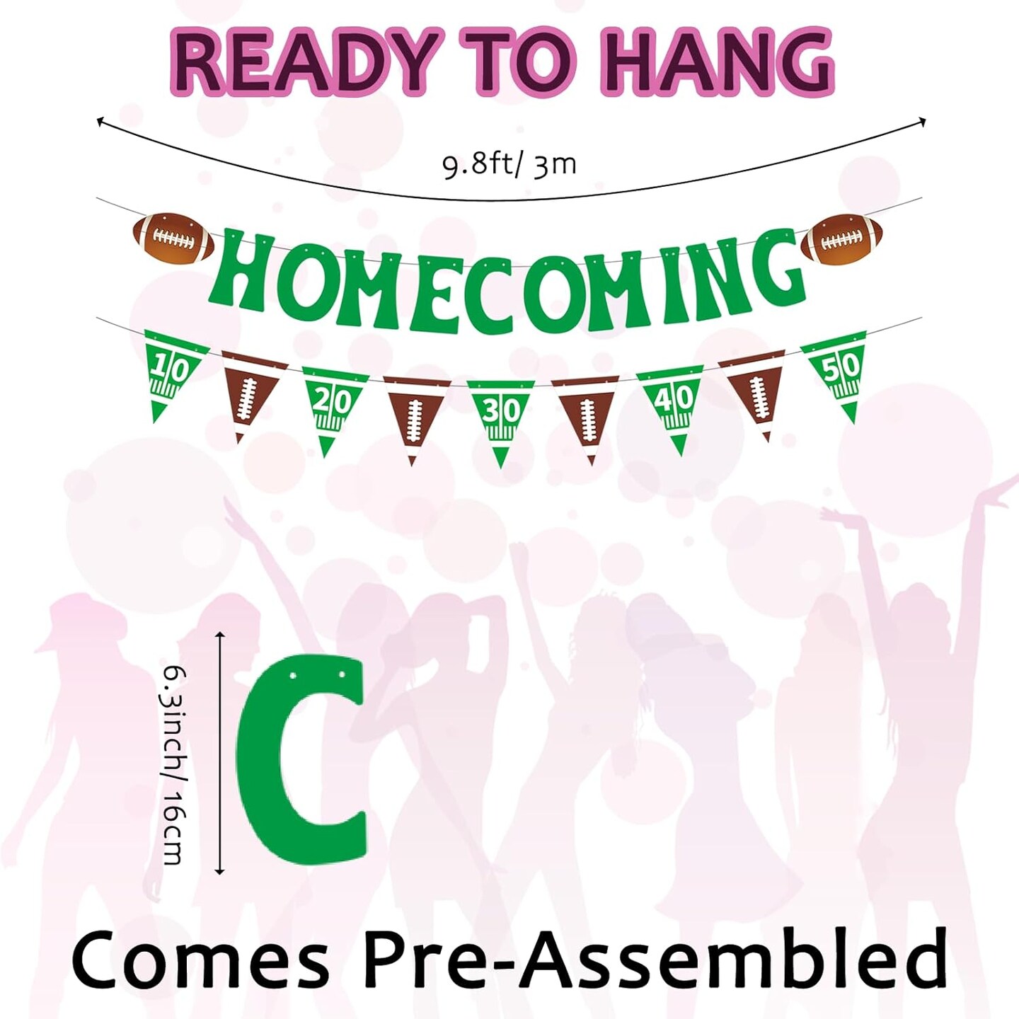 10Pcs Pre-Strung Homecoming Party Decorations