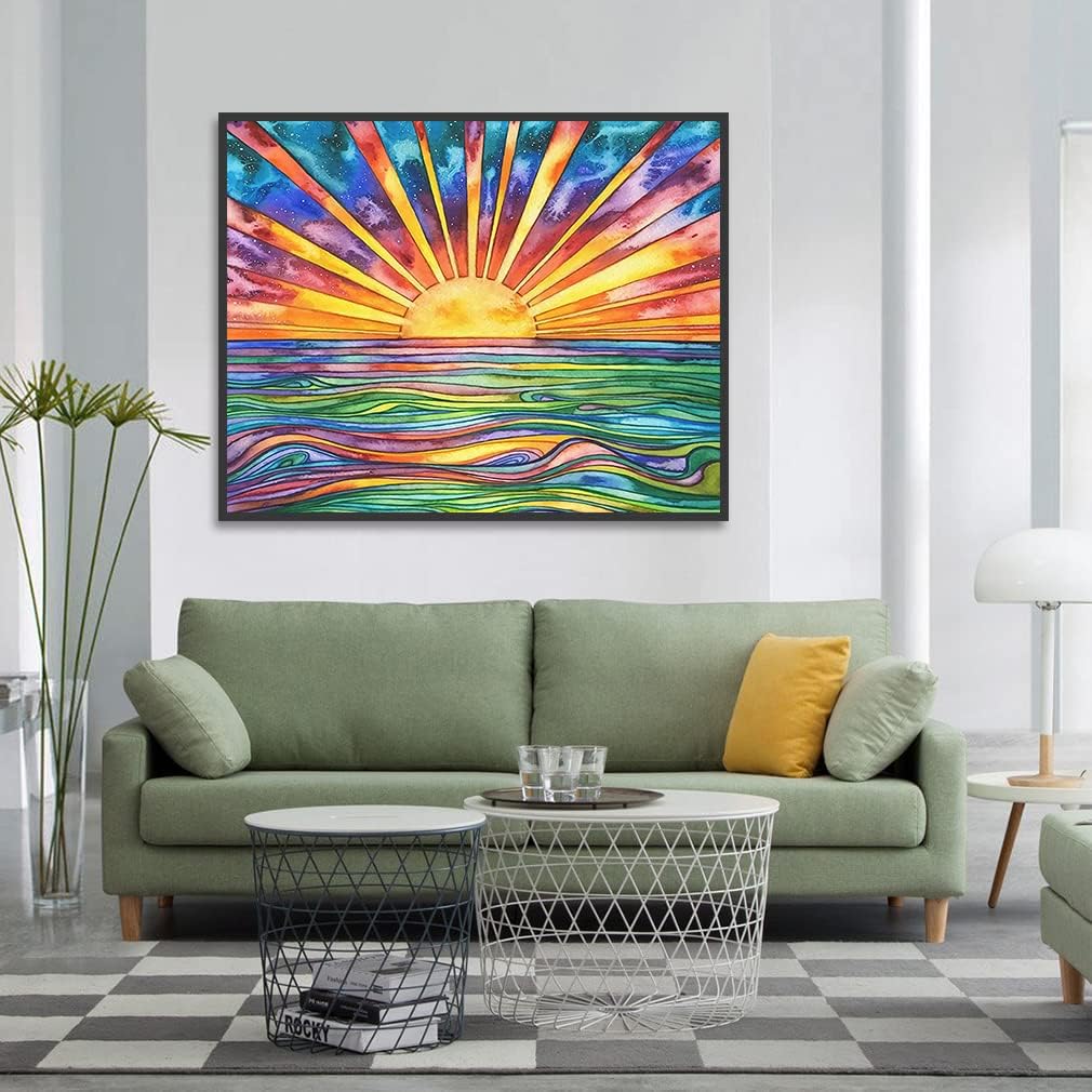 Feelive Diamond Painting Adulte,5D Paysage Diamond Painting