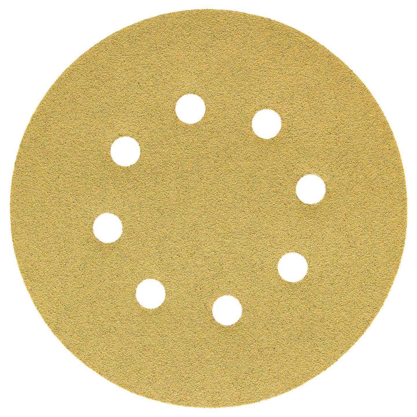80 Grit - 5&#x22; Gold DA Sanding Discs - 8-Hole Pattern Hook and Loop - Box of 50