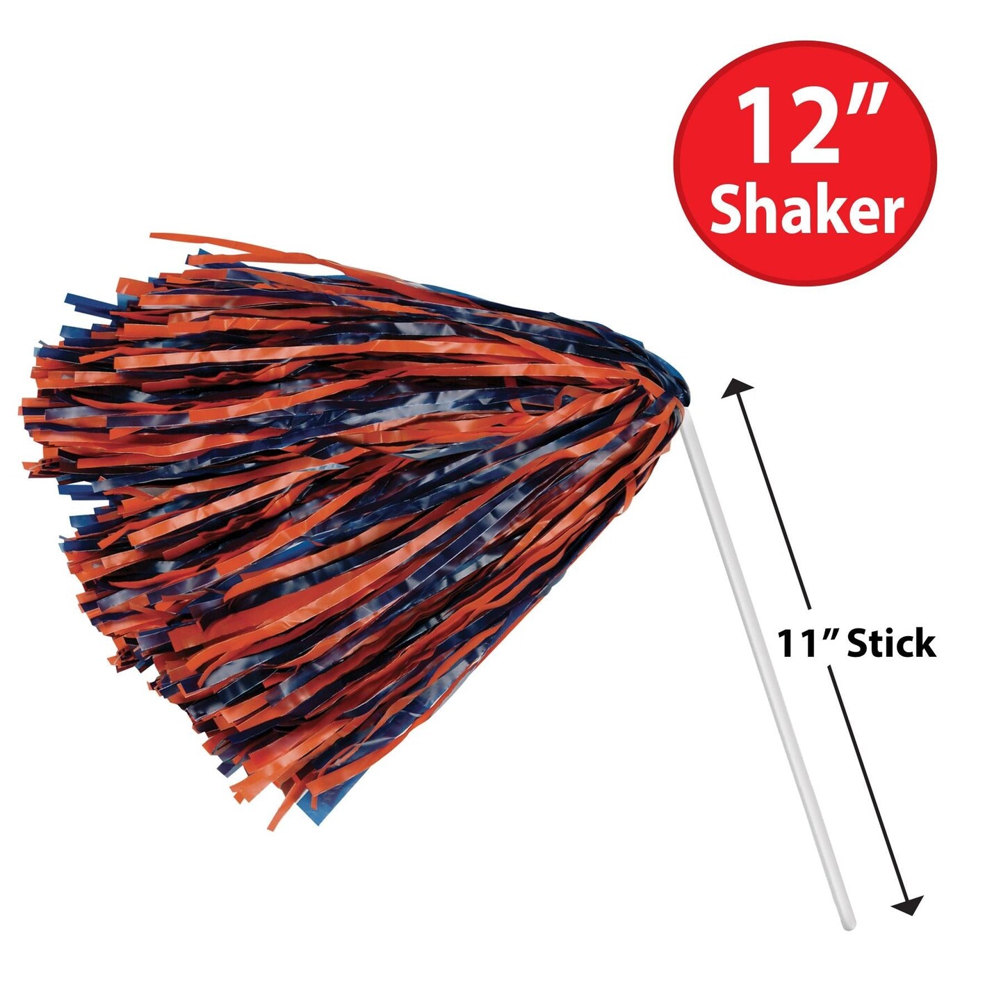48 Pack Beistle Packaged Pom Poms blue/orange