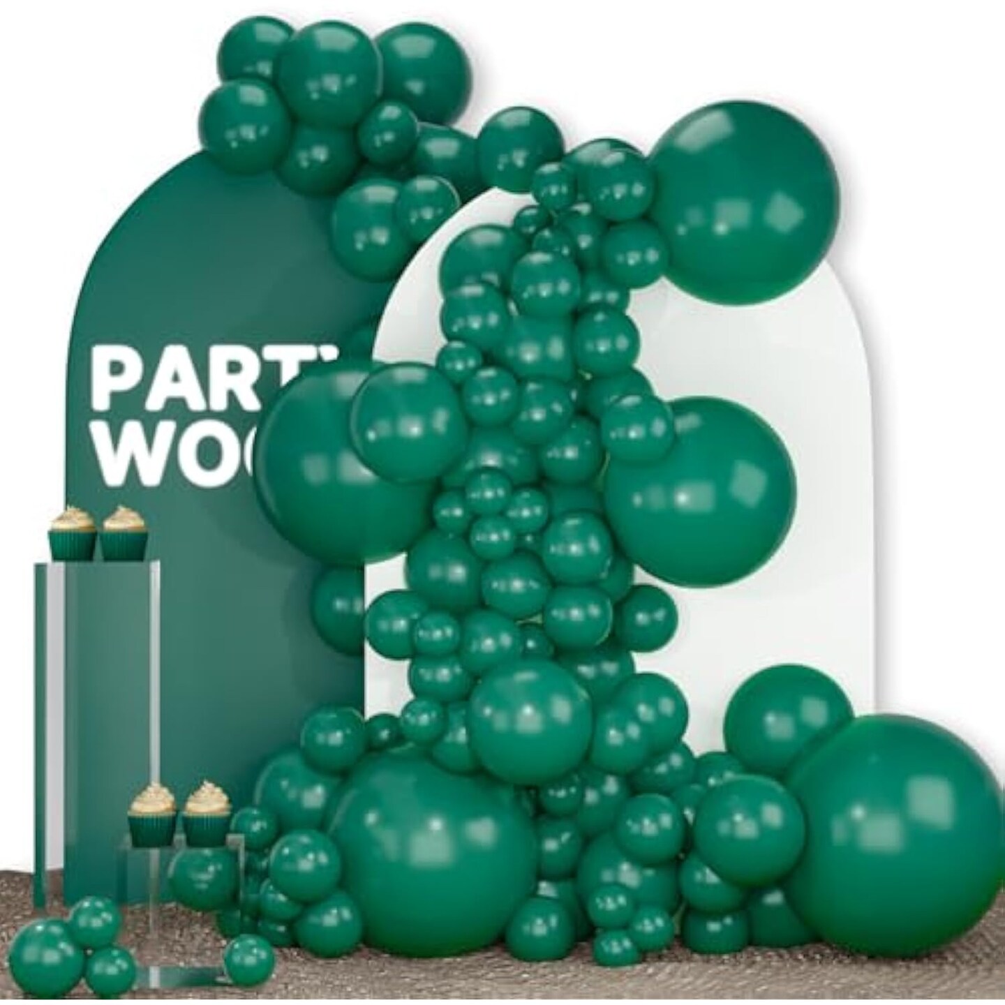 PartyWoo Balloons 142 pcs Balloons Different Sizes Pack of 18 12 10 5 Balloon arch Balloon Garland for Birthday Baby Shower Party Decorations