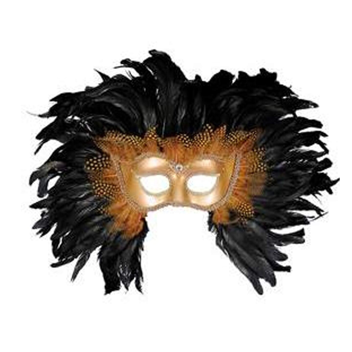 Lion Mask Half Style with Feathered Mane