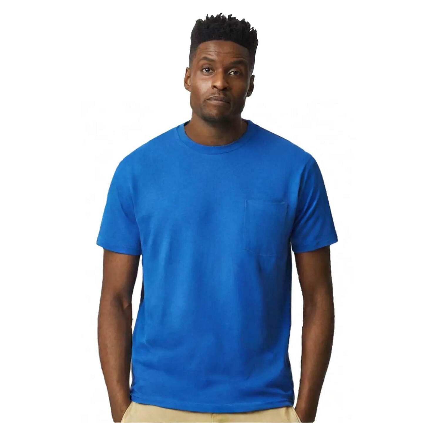 Gildan DryBlend Pocket Crewneck Short Sleeve T-Shirt for Workwear, Casual Wear & Everyday Comfort