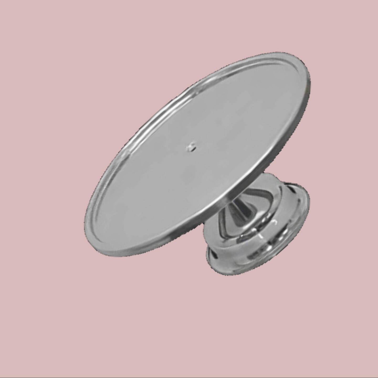 13.25&#x22; Round Stainless Steel Cake Stand