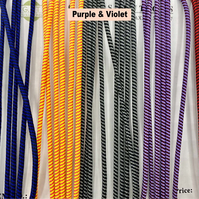 10 Yards Purple &#x26; Violet Two-Tone Elastic Cord