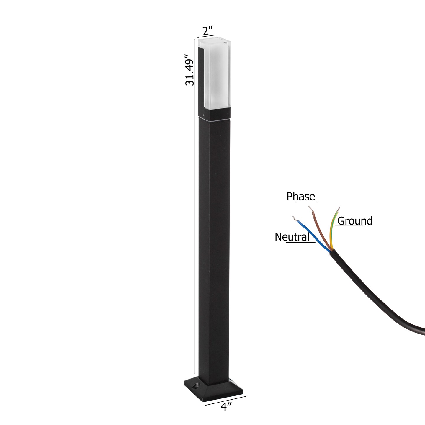 Gardenised LED Landscape Lighting IP65 Waterproof Outdoor Light Fixture with Durable Aluminum Housing 3000K Warm Light for Pathways Walkways Gardens Yards Driveways and Lawns Slim Square Design