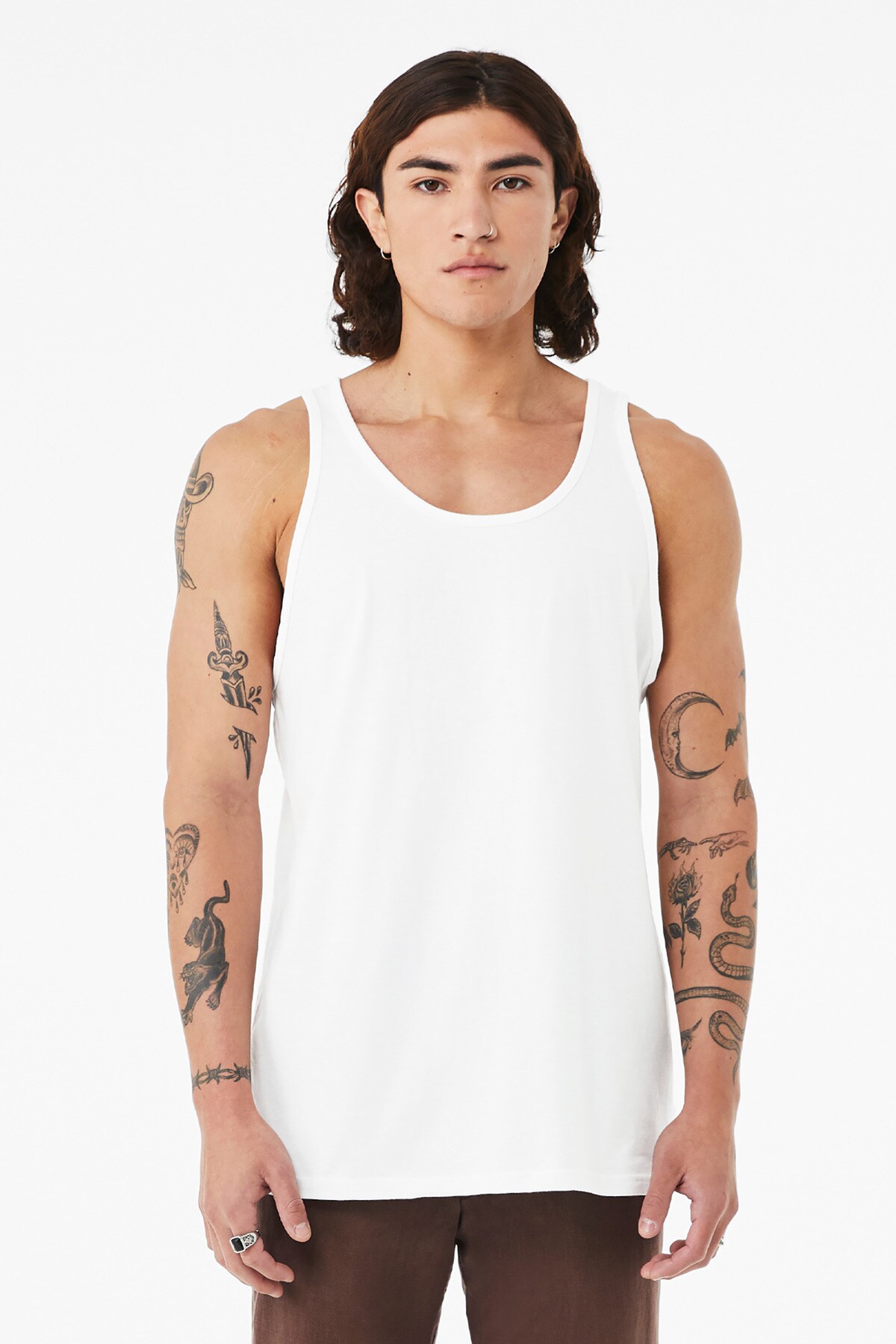 BELLA + CANVAS Unisex Heather CVC Tank Top for Layering & Custom Print Style