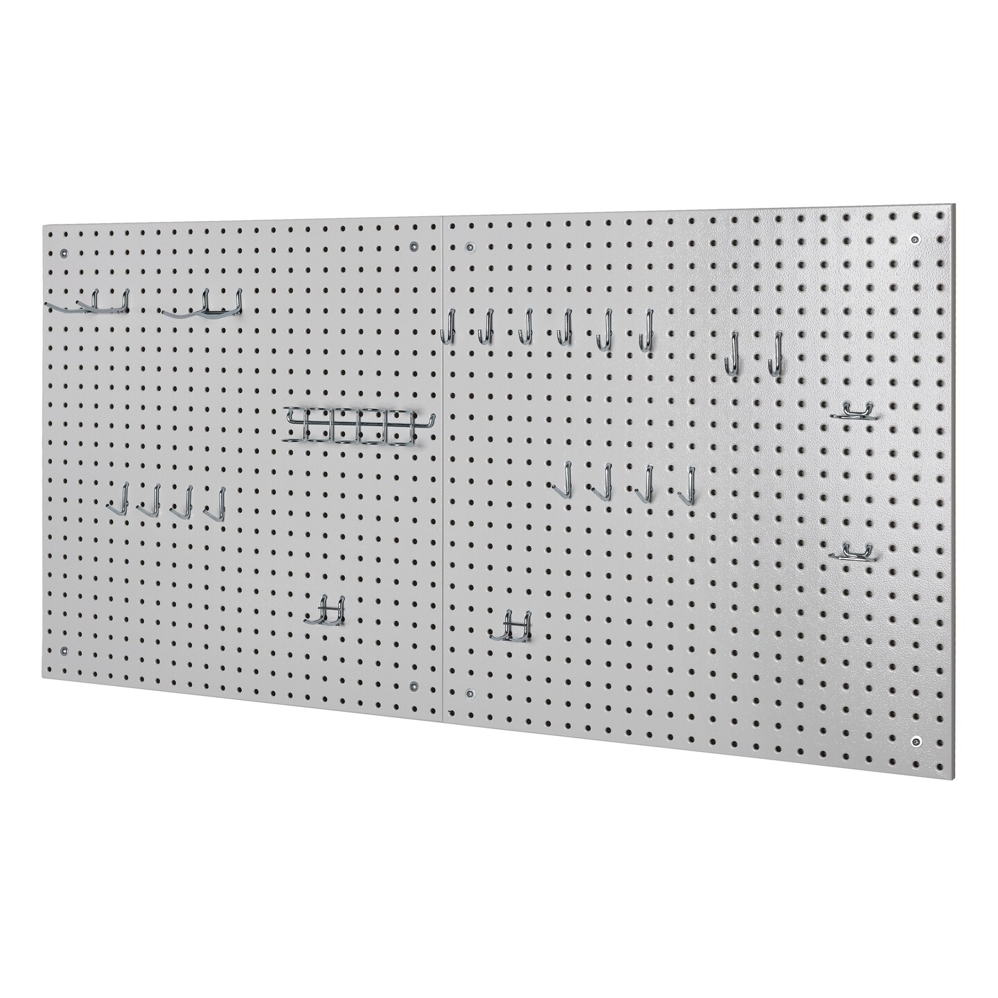 Seville Classics UltraHD 2-Piece Pegboard Set w/ 23 Piece Hook Assortment