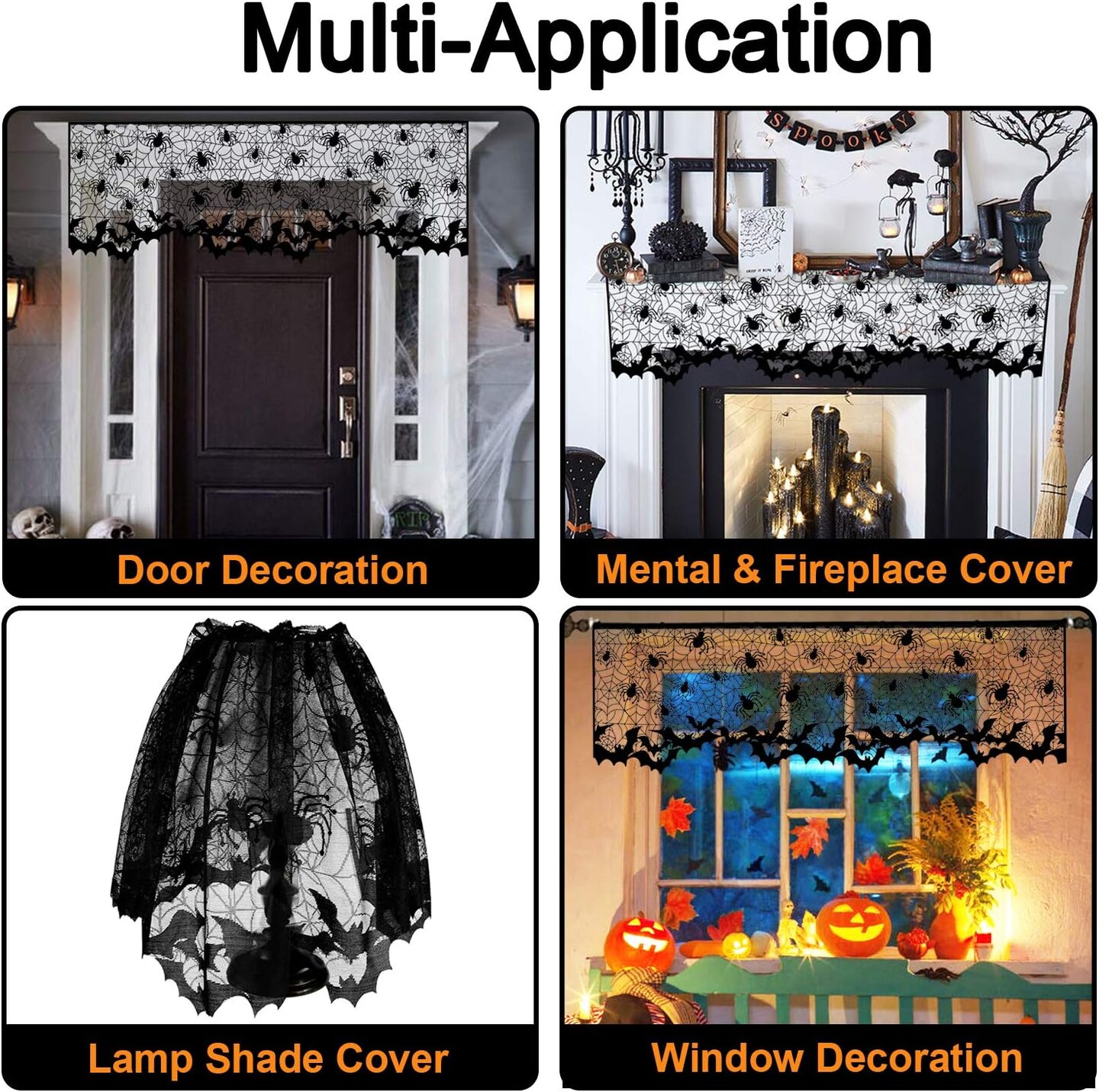 3Pcs Halloween Lamp Shade Cover Decoration