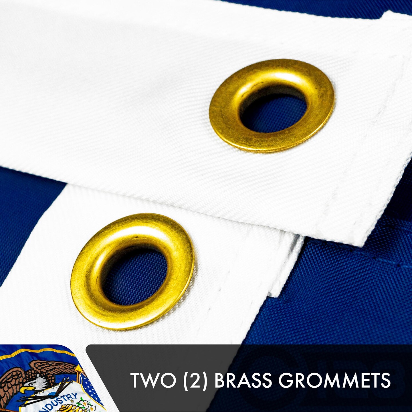 Utah UT State Flag 3x5 Ft 3-Pack Double-sided Embroidered Polyester By G128