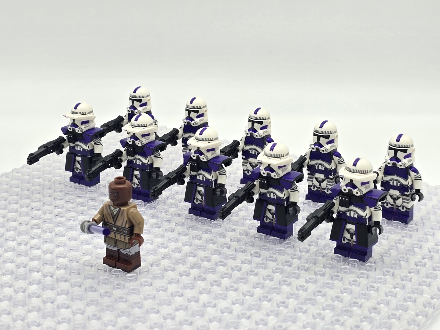 Star Wars Mace Windu 187th Legion Clone Troopers Minifigures Set