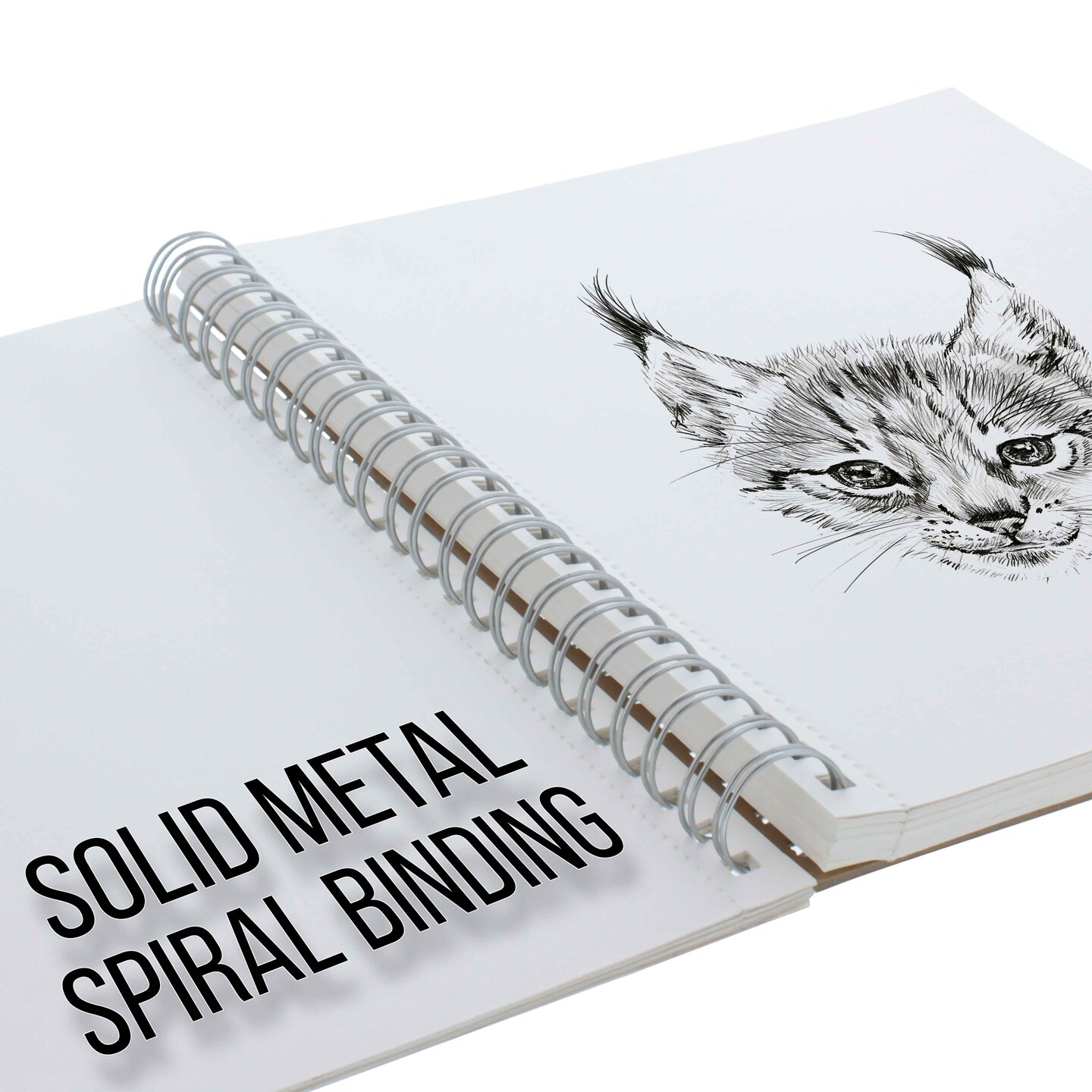 11&#x22;x14&#x22; Sketch Book Pad, 2 Pack (100 Sheets Each), 60lb (100gsm) Spiral Bound - Sketching, Drawing Pad, Acid-Free Paper - Sketch Pads For Adults, Students: Colored Pencils, Charcoal