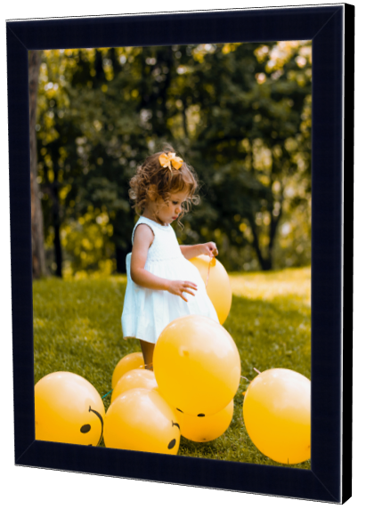 Black 28x40 frame with mat for 24x36 picture