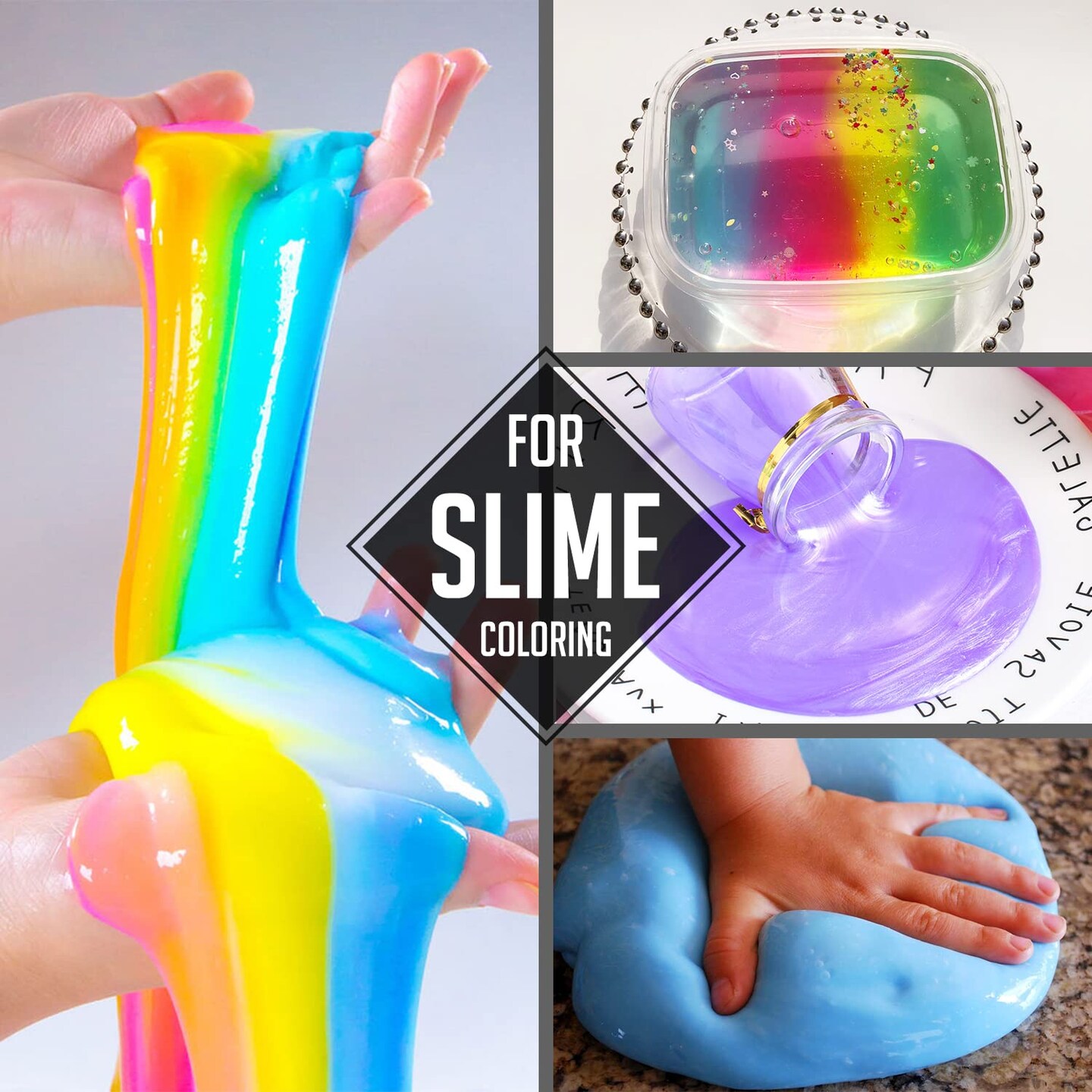 24 Color Food Grade Skin Safe Coloring for Bath Bomb and DIY Making Supplies - Liquid Concentrated Colorant Kit for Handmade Soaps and Crafts