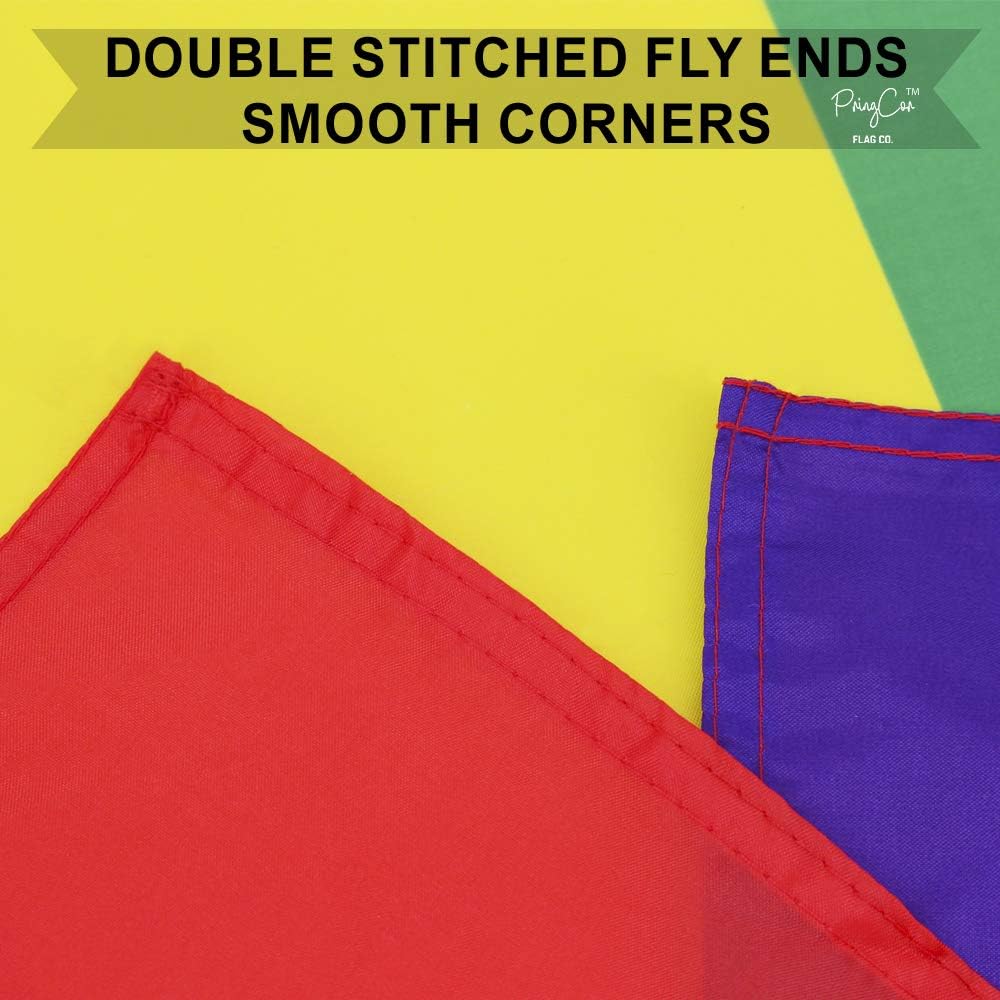 3x5FT Rainbow Pride Flag Banner LGBTQ Gay Lesbian Love Equal