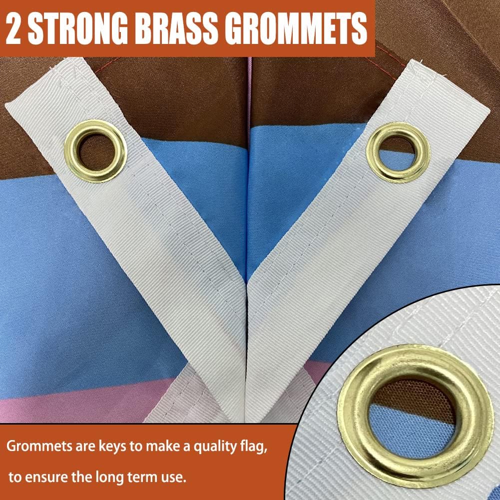 Progress Pride Rainbow Flag 3x5 Double Sided-Heavy Duty LGBTQ 2025 Gay Pride Lesbian Flags Banner 3x5ft Outdoor Fade Resistant