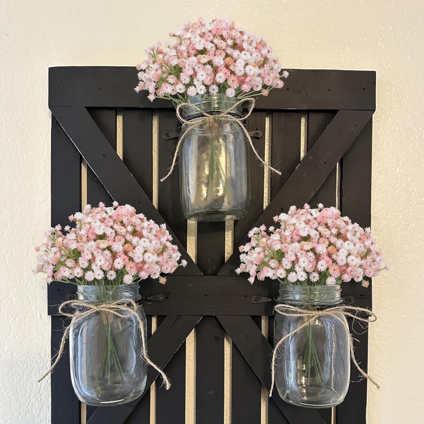 4-Pack Pink Baby’s Breath – Real Touch Faux Flowers for DIY Floral Arrangements, Wedding Bouquets, Bridal Decor, Valentine’s Day, Party & Home Decoration