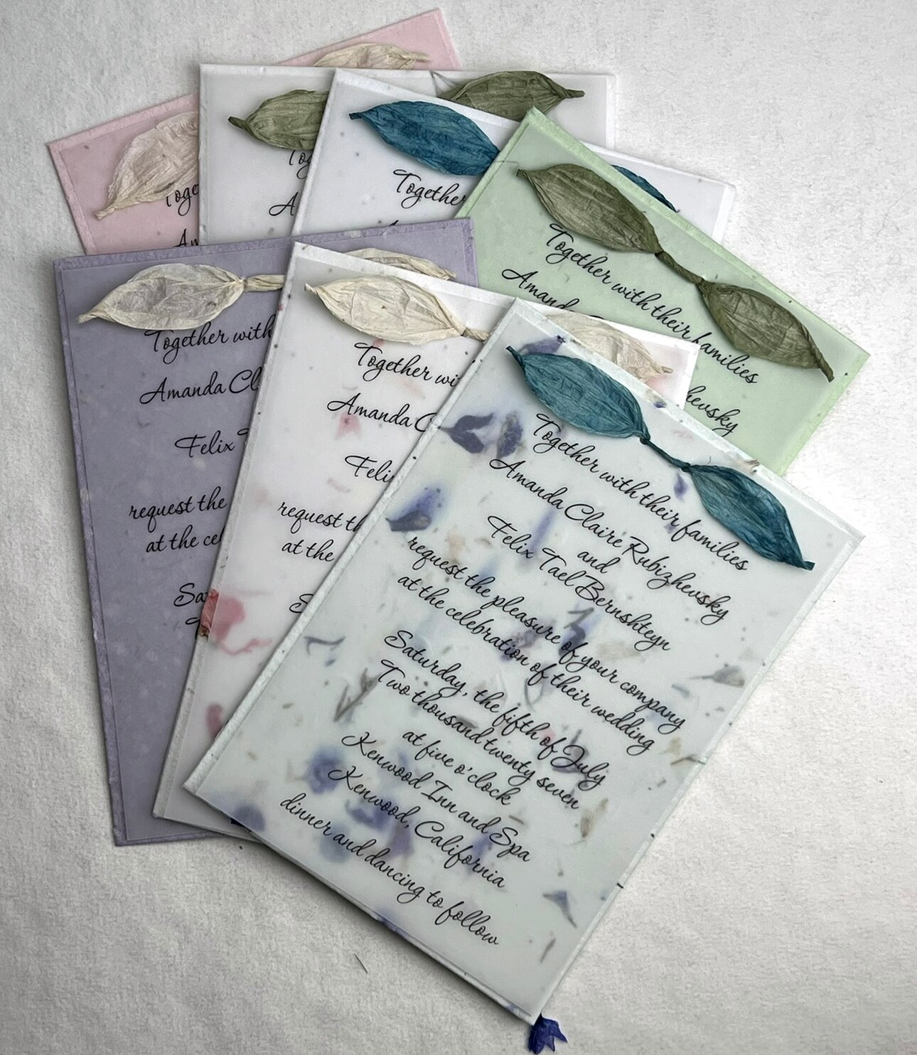 Wildflower Seed Paper DIY Invitation Kit - Cut Edge 5