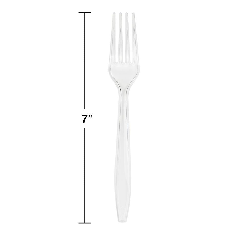 600 pc Bulk Clear Plastic Forks