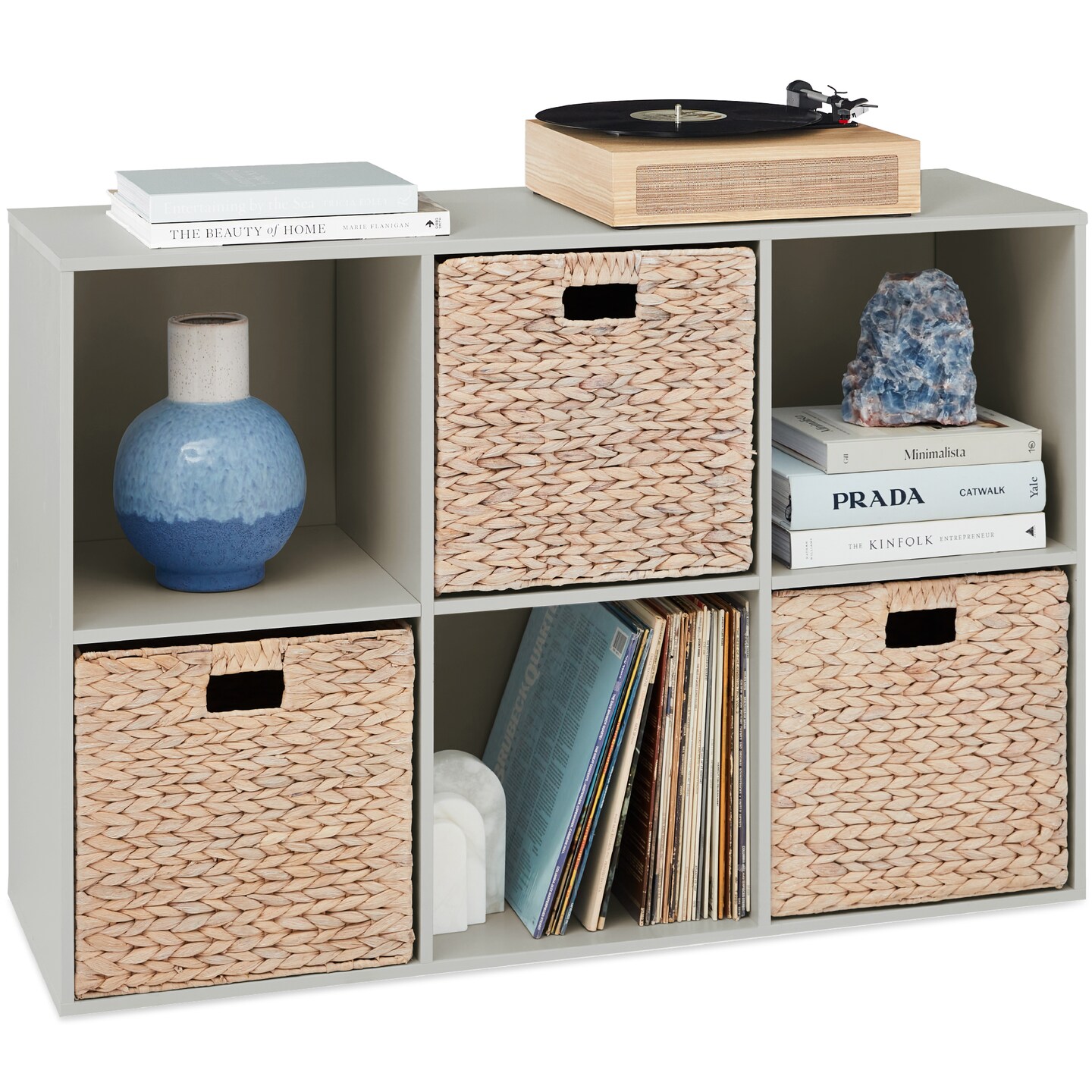 Best Choice Products 6-Cube Bookshelf, 13.5in Display Storage System, Organizer w/ Removable Back Panels