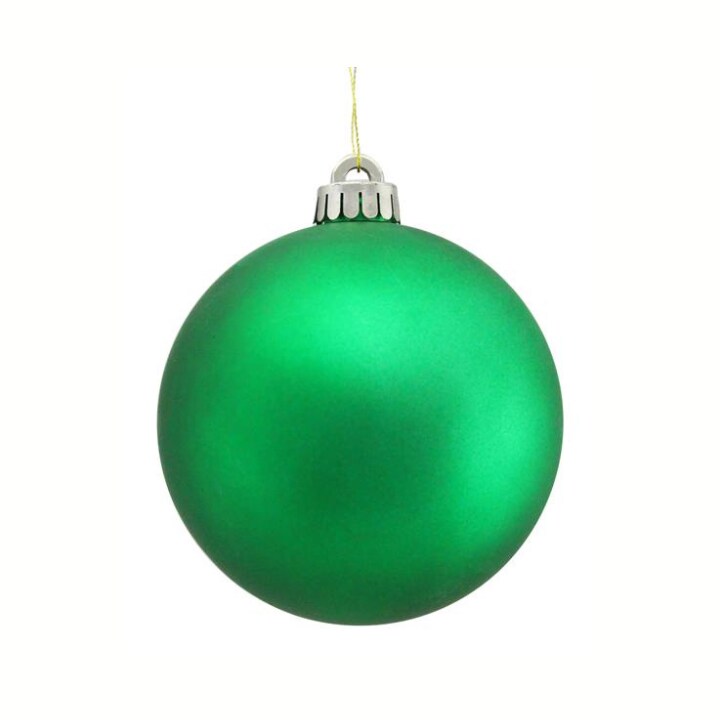 150mm Matte Green Shatterproof Christmas Ornament Ball-XH100709