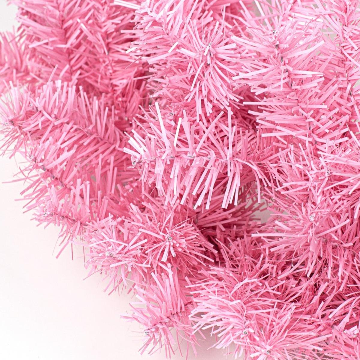 24&#x22; Pine Wreath Frame: Pink