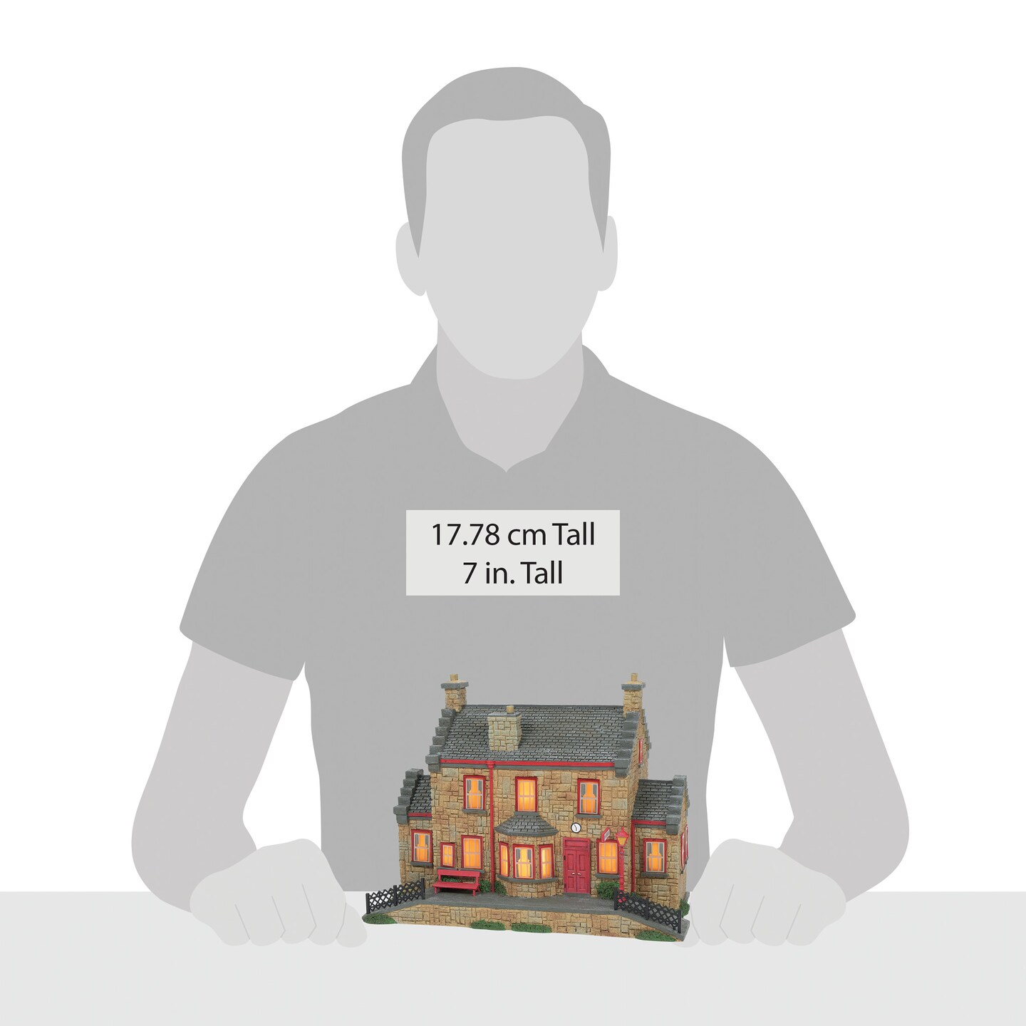 Department 56 Harry Potter Village Hogsmeade Station Lit Village Building 7in H