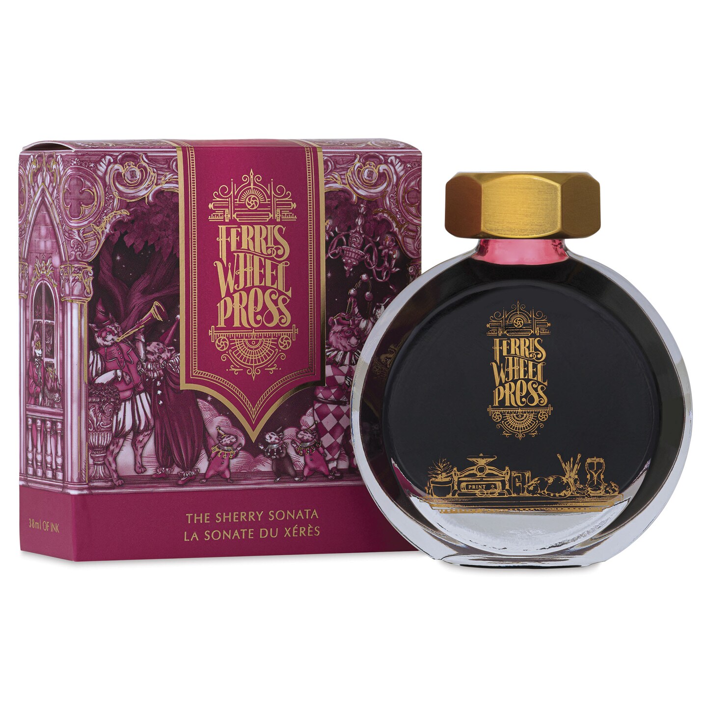 Ferris Wheel Press Fountain Pen Ink - The Sherry Sonata, 38 ml