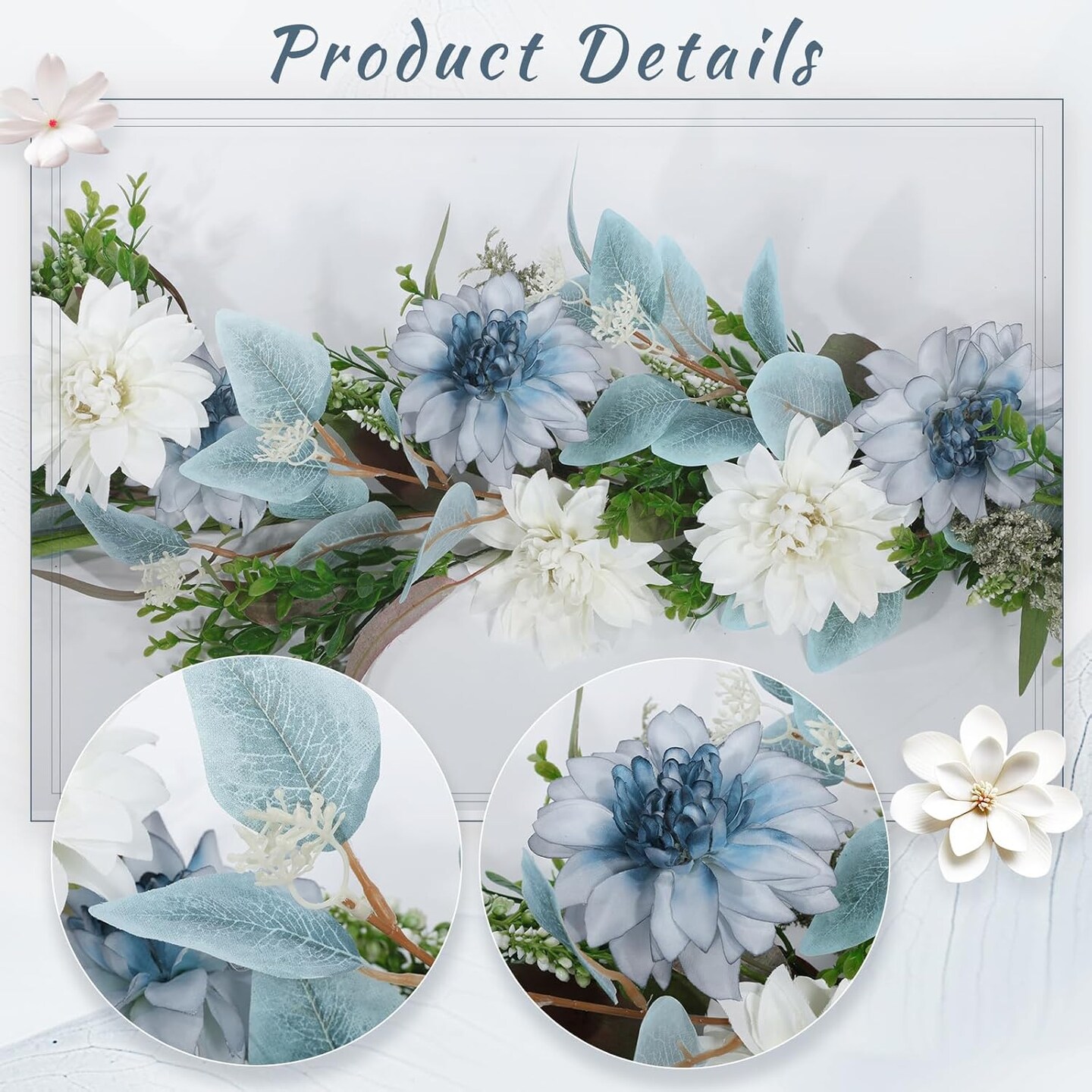 1 Pcs 6 ft Spring Flower Garland