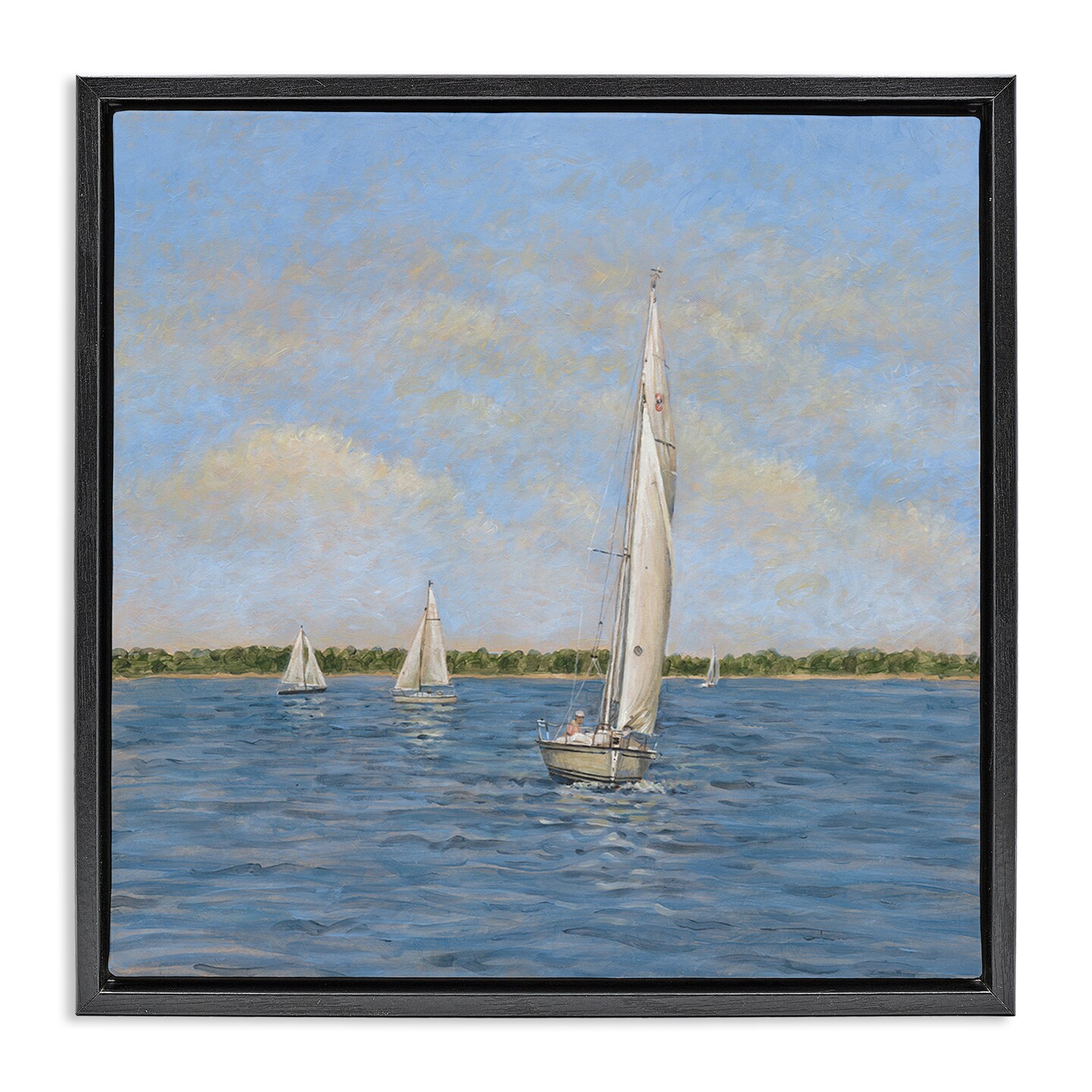 Stupell Industries Sailing Summer Waves Floating Frame By Tim Coffey ...