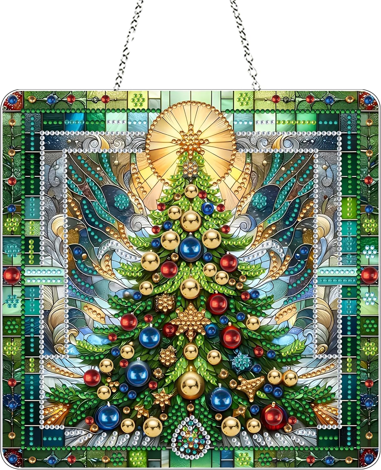 DIY Acrylic Diamond Art Painting Wreath Kits Special Shaped Rhinestone