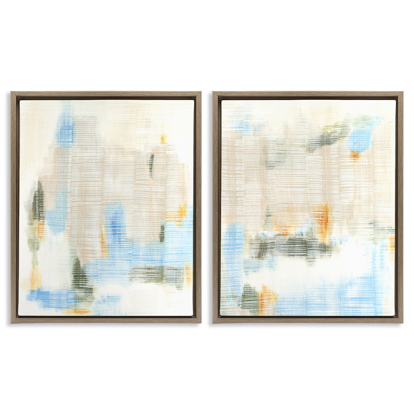 Stupell Industries Horizontal Linear Abstractions 2pc Floating Frame Set By Vanna Lam