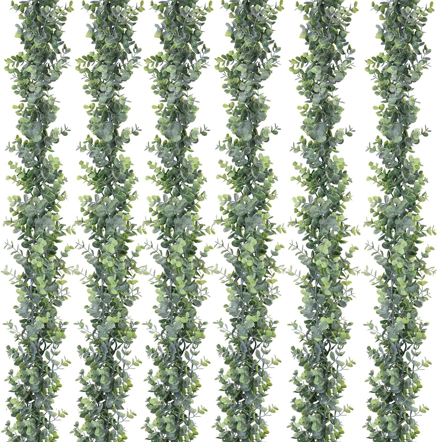 6 Pack Faux Eucalyptus Garland Plant