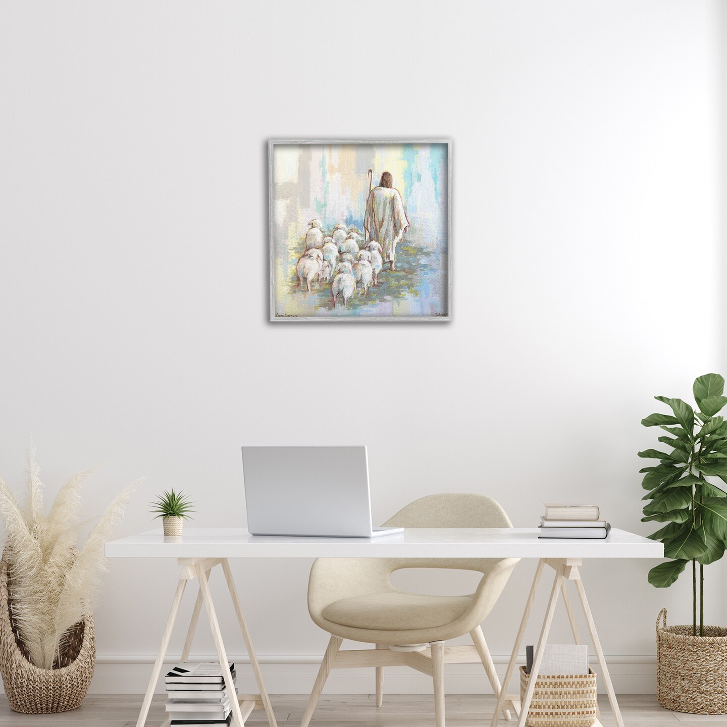 Stupell Industries They Follow Me with Jesus Framed Giclee By Linda Sperruzzi