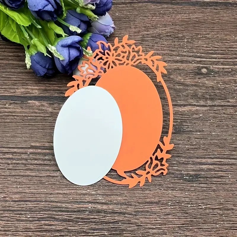 Metal Elegant Oval Frame Die-Cutting Die